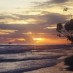 Bali, : senja di Pantai Jamursba Medi