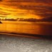 Sulawesi Utara, : senja di pantai jelengah