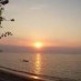 Banten, : senja di pantai katatop
