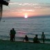 Bangka, : suasan senja di pantai indah laowomaru