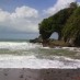Banten, : suasana pesisir pantai karang bolong