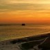 Lombok, : sunrise di pantai ekas