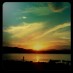 Bangka, : sunset di pantai ulee Lheue