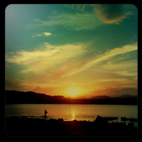 Aceh , Pantai Cermin Ulee Lheue – Banda Aceh : Sunset Di Pantai Ulee Lheue