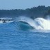 Lampung, : Gulungan ombak di Pantai Ciramea