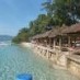 Bali, : Jajaran Pendopo Di Pesisir Pantai Gili Meno