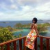 Bangka, : Spot untuk Pemandangan alam pulau Pianemo dari atas gunung