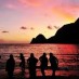 Maluku, : Suasana Senja di Pantai Tropical