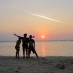 Kalimantan, : Sunset di Gili Lampu