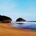 Jawa Timur , Pantai Kondang Iwak, Malang – Jawa Timur : hamparan pasir pantai kondang iwak