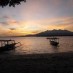 Lampung, : senja di Gili air