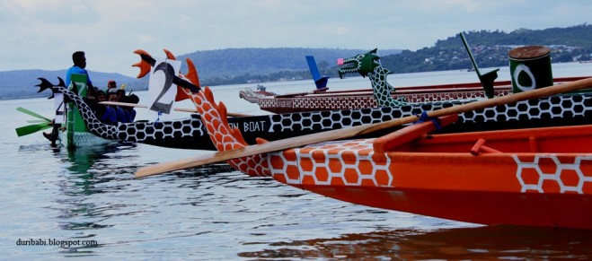 Sulawesi Utara , Festival Pulau Makasar : Perahu Perahu Falam Festival Pulau Makasar