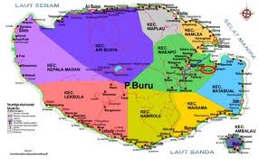 Maluku , Pulau Buru – Maluku : Peta Pulau Buru
