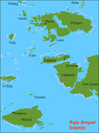 peta lokasi Pulau Ayau - Papua : Kepulauan Ayau, Raja Ampat – Papua