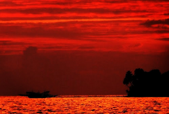 Sumatera Barat , Pulau Angso Duo, Pariaman – Sumatera Barat : Senja Di Pulau Anso Duo
