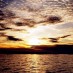 Bangka, : sunset di pulau angso duo