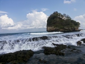 Jawa Timur , Pantai Jelangkung, Malang – Jawa Timur : Panorama Pantai Jelangkung