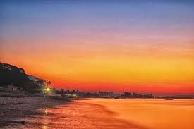 Bangka , Pantai Pasir Kuning, Tempilang – Bangka : Sunset Di Pantai Pasir Kuning