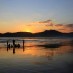 Aceh, : Sunset Pantai Pulau Merah