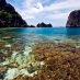 Lombok, : air laut yang sangat jernih di the passage