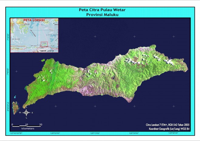 Maluku , Pulau Wetar ( Pulau terluar Indonesia ) – Maluku : Peta Pulau Wetar