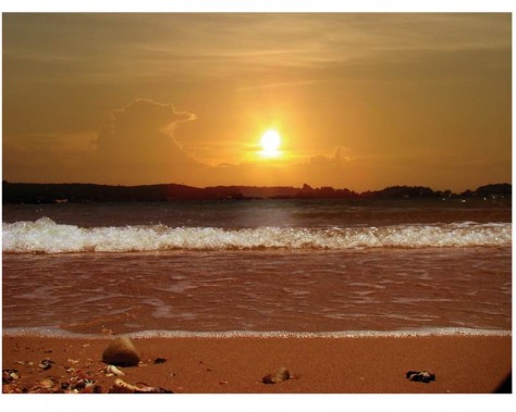 Sunset Pulau Jemur - Kepulauan Riau : Pulau Jemur, Riau
