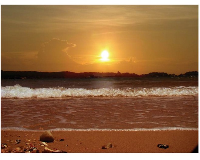Kepulauan Riau , Pulau Jemur, Riau : Sunset Pulau Jemur