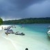 Bangka, : jetski di pulau umang